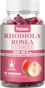 1 Pack 2000MG Rhodiola Rosea Gummies - Rhodiola Supplement ＆Cortisol Reducer for Endurance, Mood ＆ Stress, Sleep ＆ Fatigue Relief Support, 60 Tablets.