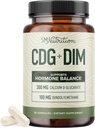 Calcium D-Glucarate with DIM Supplement for Estrogen Detox & Hormone Balance for Women & Men | Detox & Cleanse, Hormonal Acne, Menopause & CDG for Liver Support | Non-GMO, Third-Party Tested | 30ct
