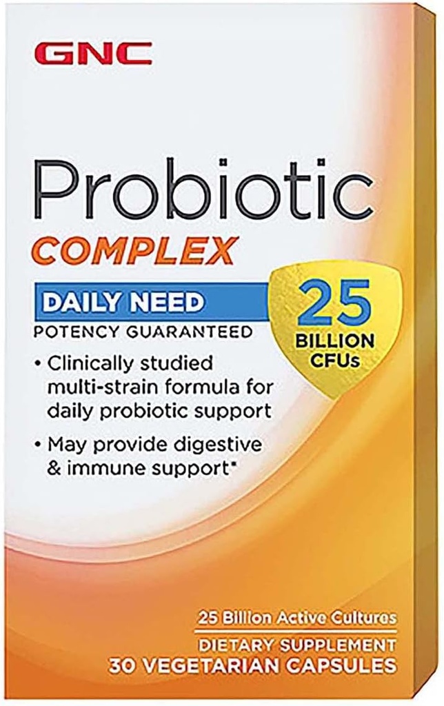 GNC Probiotic Complex - 25 Billion CFUs (30 Capsules)