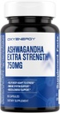 OxyEnergy Ashwagandha Extra Strength-750mg-Stress Relief- Immune & Energy Support - Gluten, Dairy & Soy Free - 60 Capsules