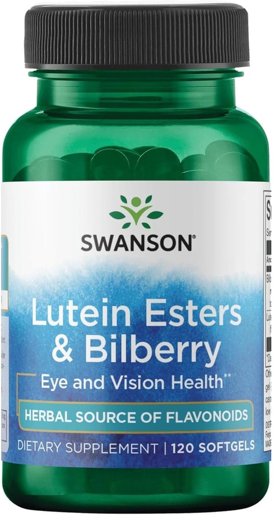 Swanson Lutein & Bilberry 6/20 Milligrams 120 Sgels