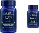Life Extension Super Ubiquinol CoQ10 with Enhanced Mitochondrial Support & Super K, Vitamin K1, Vitamin K2 mk-7, Vitamin K2 mk-4