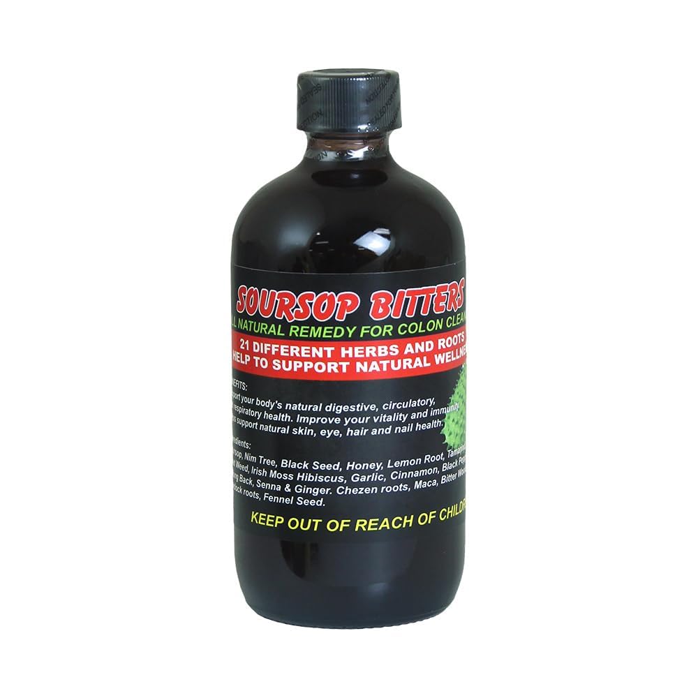 Generic Soursop Bitters –8oz – Immune Support – Natural Bitter Soursop with Botanical Extracts