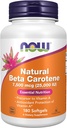 NOW Foods Supplements, Natural Beta Carotene 25,000 IU, Essential Nutrition, 180 Softgels