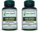 Green Organic Supplements Acne, Azelaic Acid, 90 VCaps, High Absorbable, Non-GMO, Gluten-Free, (Pack of 2)