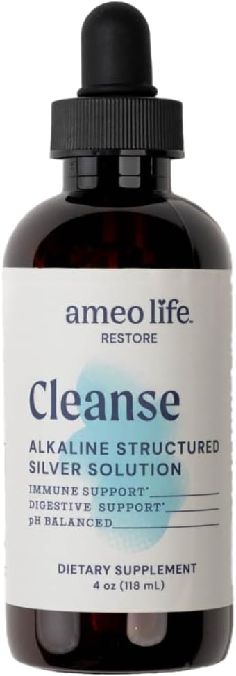 Colloidal Silver Liquid - Structured Silver Water with 30ppm Colloidal Silver pH Balanced for Daily Immune and Gut Support (4 oz (Pack of 1))
