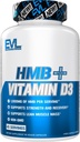 Evlution Nutrition HMB + Vitamin D3 - Supports Muscle Strength & Lean Muscle Mass - Workout Recovery - 1000mg HMB Per Serving - Non-GMO - Dietary Supplement - 45 Servings - 90 Veggie Capsules