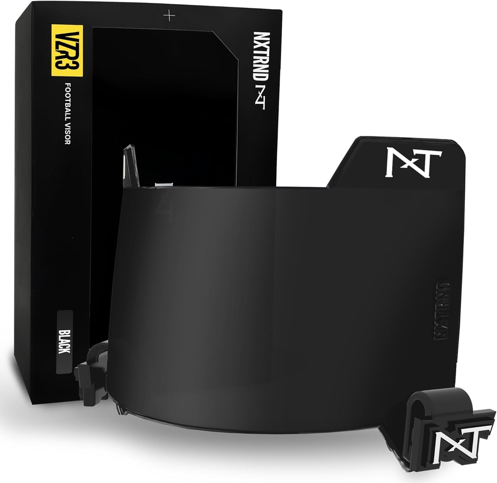 Nxtrnd VZR3 Football Visor, Curved Lens Technology, Fits Adult & Youth Football Helmets