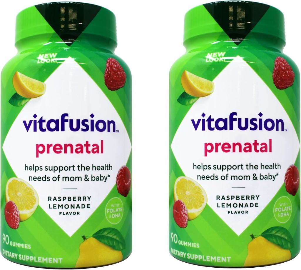 Vitafusion, PreNatal, Adult Gummies, Assorted Flavors - 90 gummies, Pack of 2