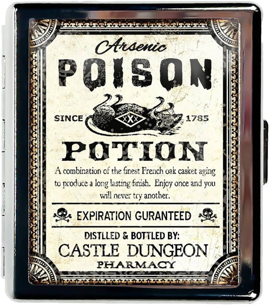 Travel Pill Organizer Small Pill Case for Purse Essentials 7 Days Cute Pill Box with Mirror Portable Pill Box for Pocket or Purse Pill Containe Travel Gifts (Poison Pinot Noir)