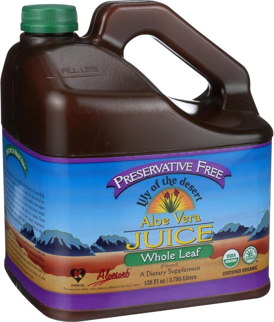 Lily Of The Desert Aloe Vera Gel, Whole Leaf, Filtered, 1 Count