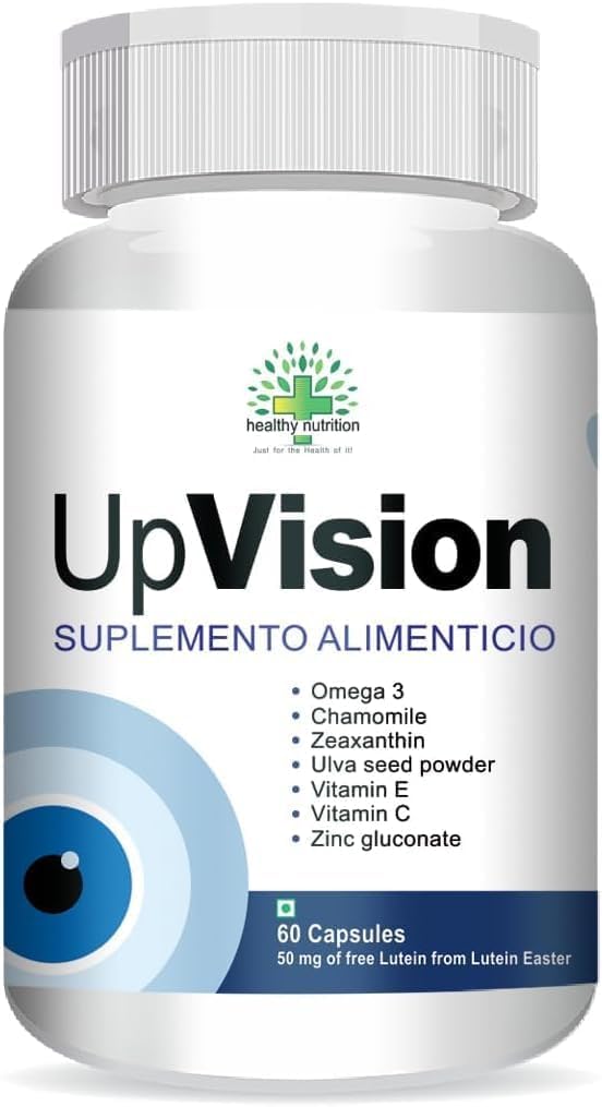 Generic Upvision Eye Care Supplemnt for Eye Health with Omega-3, Vitamin E, VIT A, VIT C, Lutein, Zeaxanthin, VIT B2 Vegetarian 60 Capsules-Pack of 1