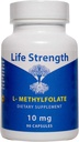 L-Methylfolate 10 MG, Optimized & Highly Bioactive Methyl Folate, 5-MTHF Supplement for Mood and Immune Support, Natural Diet Supplement for Energy, Non-GMO & Gluten-Free, 90 Capsules