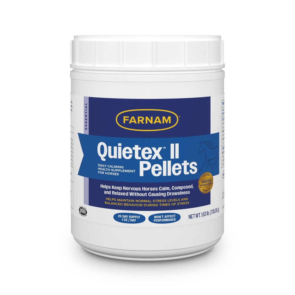 Farnam Quietex II Pellets Daily Horse Calming Supplement, 26 Day Supply