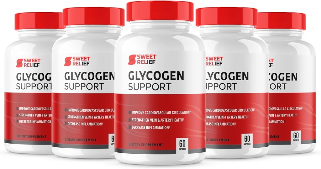 Official... Sweet Relief Glycogen Support Blood Vessel Supplement Formula, SweetRelief Healthy Glycogen Capsules Advanced Vessel Cleaner, Sweet Relief Glycogen Blood Support Reviews (5 Pack)
