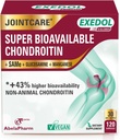 Exedol Bioavailable Glucosamine Chondroitin, Vegan Joint Support Supplement for Enhanced Joint Function, Cartilage Health, Connective Tissue and Bone Health - 120 Capsules