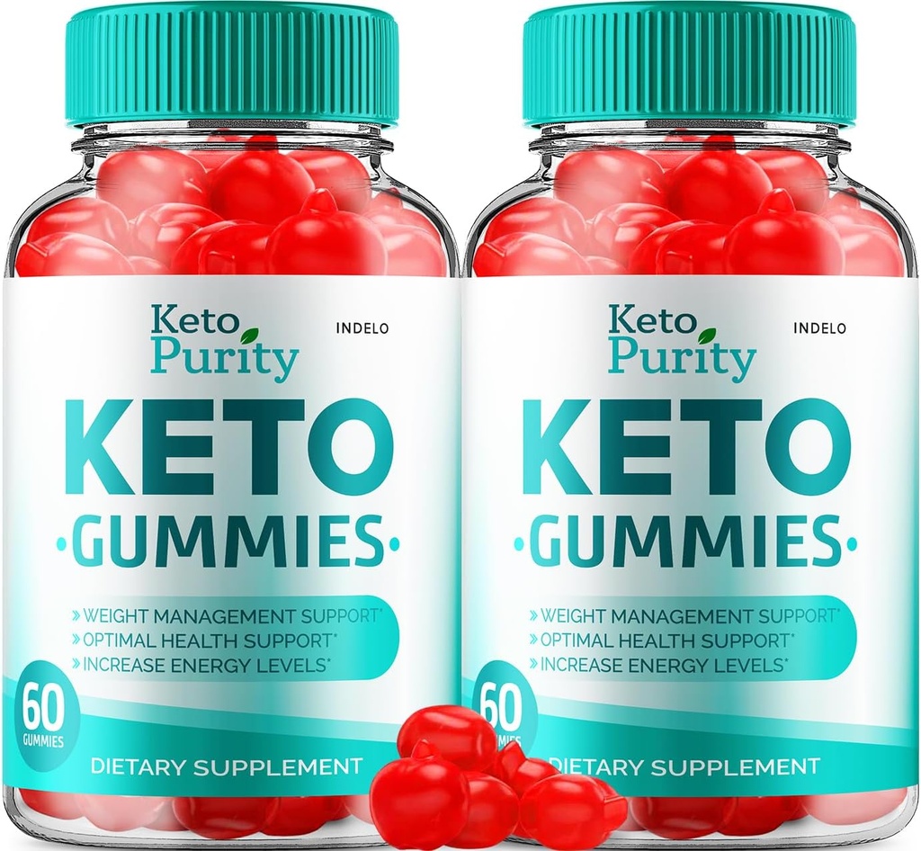 (2 Pack) Keto Purity ACV Gummies Advanced Loss - Purity Keto Plus ACV Gummies Apple Cider Vinegar KetoPurity ACV Weight Management Gummies, Keto Purity Reviews Vitamin B12 Keto+ACV (120 Gummies)