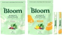 Bloom Nutrition Super Greens Powder Stocking Stuffer Stick Packs Bundle - Mango & Coconut