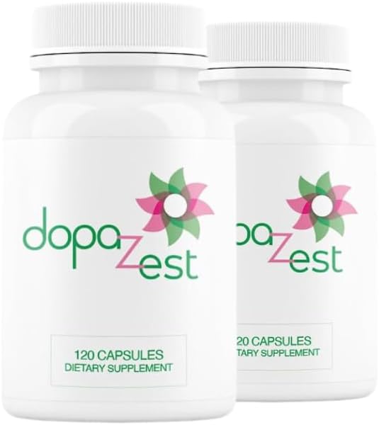 DopaZest- Support for Mental Clarity, Covid Brain and Brain Fog*. (120 Capsules) 2 Pack