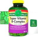 2 Pack- Light Spring Super B-Complex Tablets – Vitamin B6, B12, C, Thiamine, Biotin – Gluten-Free, Complete Dietary Supplement with Light&Spring Guide – Supports Energy & Immunity
