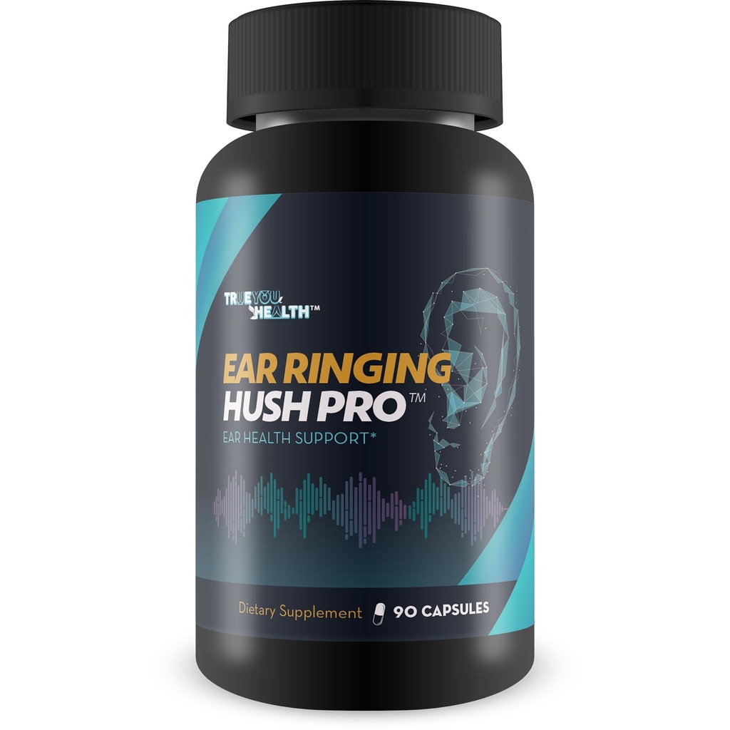 Ear Ringing Hush Pro - Tinnitus Relief for Ringing Ears - Hearing Support Supplement - Support Reduced Swelling & Improved Circulation for Ear Ringing Relief - Natural Formula Ear Ringing Pills