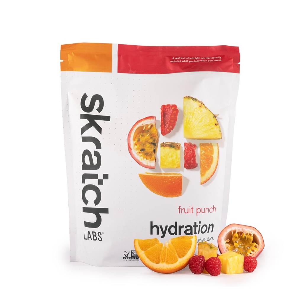 Skratch Labs Hydration Powder | Sport Drink Mix | Electrolytes Powder for Exercise, Endurance, and Performance | Fruit Punch | 60 Servings | Non-GMO, Vegan, Kosher