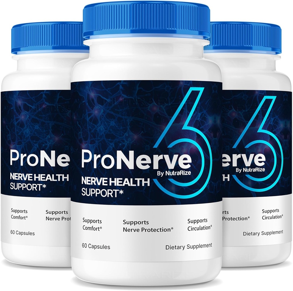 NutraRize (3 Pack) ProNerve6 Neuropathy, ProNerve 6 Nerve Support Supplement, Pro Nerve 6 Capsules, ProNerve6 Pastillas Reviews (180 Capsules)