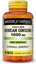 Mason Vitamins Mason Korean Ginseng 1000mg Tablets