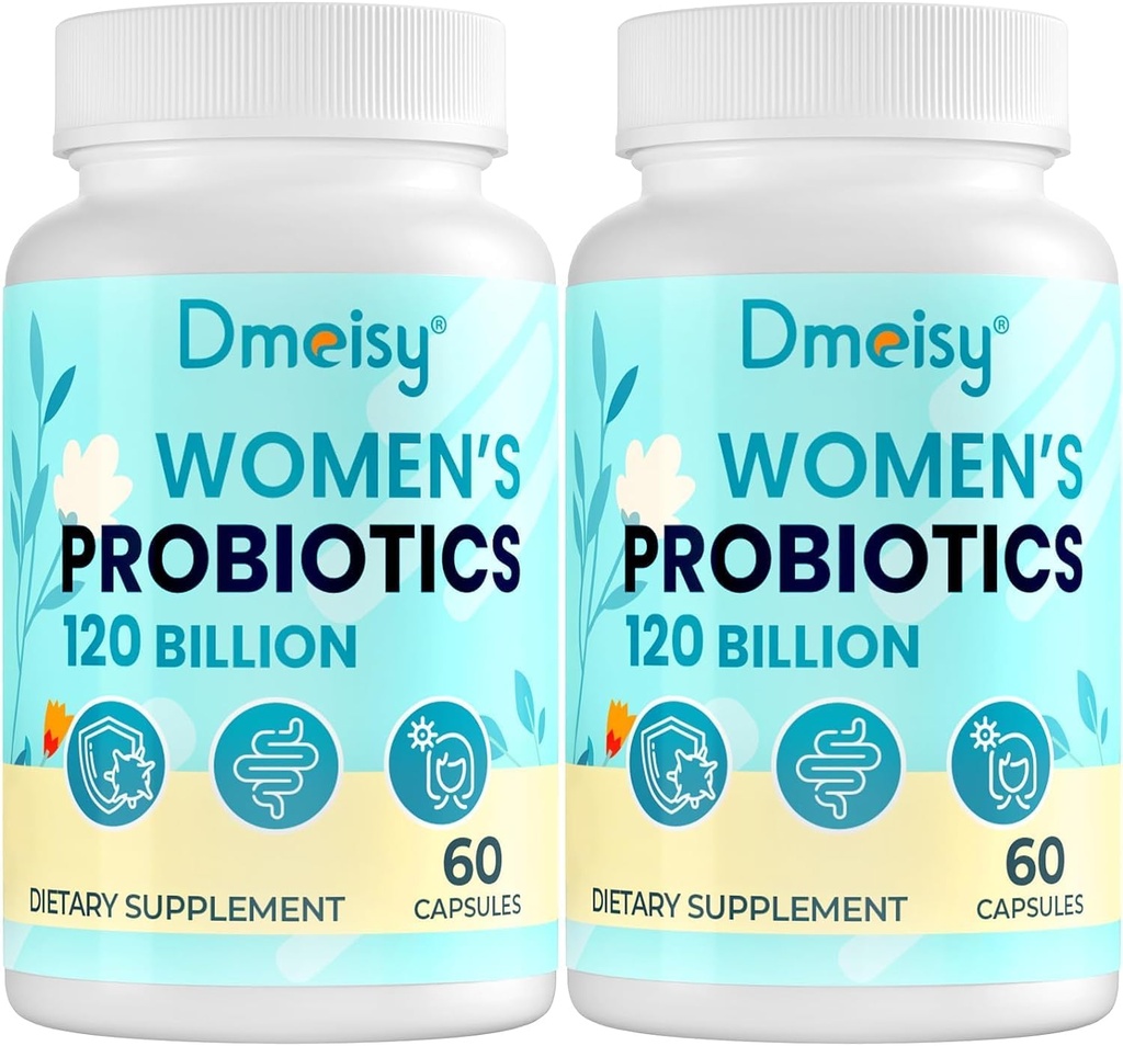 120 Billion CFU Probiotic - Menopause Support Probiotics for Women, Natural Menopause Probiotic Supplement for Hot Flashes Night Sweats Mood Swings Hormone Balance Gut & Immune Health- 120 Caps