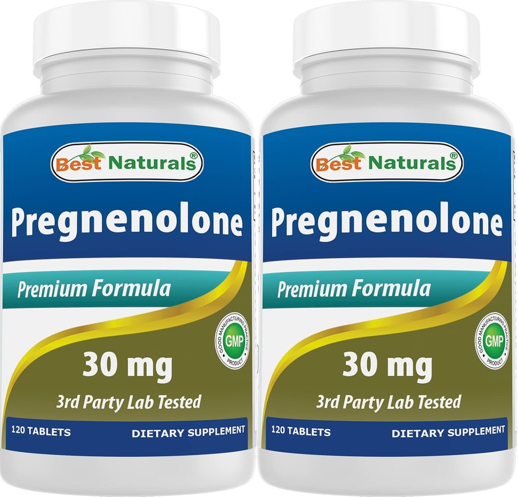 Best Naturals Pregnenolone 30 mg 120 Tablets (120 Count (Pack of 2))