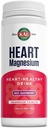 KAL Heart Magnesium Drink Mix, Red Raspberry Magnesium Taurate Powder Heart Health Supplements for Inflammation, Sugar Free, Vegan, 100 Servings, 15.7 oz