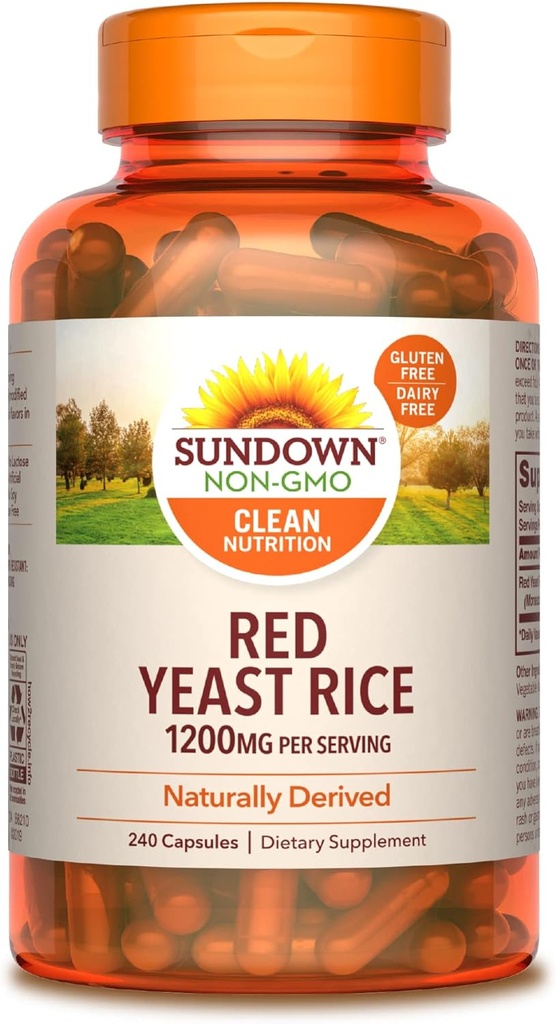 Sundown Red Yeast Rice 1200 mg, 240 Capsules