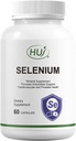 HUJ Selenium Supplement, 60 Capsules, Antioxidant Support, Mineral Supplement