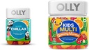 OLLY Kids Chillax, Magnesium Gummies Plus L-Theanine, Lemon Balm, Sherbet Flavor - 50 Count & Kids Multivitamin Gummy Worms, Overall Health and Immune Support, Vitamins and Minerals A, C, D