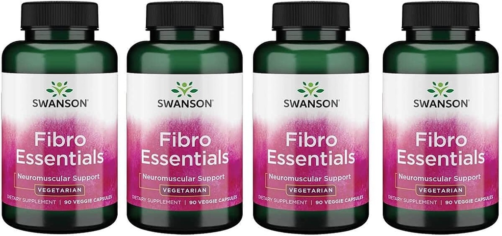 Swanson Fibro Essentials 90 Veg Capsules (4 Pack)