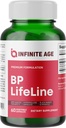 Infinite Age BP Lifeline Capsules, 60 Count - Heart Health Support Supplement with Grapeseed Extract, Nattokinase, Quercetin and Magnesium - Made in The USA