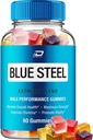Blue Steel Gummies - BlueSteel Hemp Gummies, Steel Blue Official Formula Hemp Gummies - Natural Hemp Oil Advanced Formulation, Blue Steel Hemp Gummies Reviews (1 Pack - 60 Gummies)