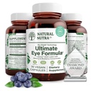 Natural Nutra Ultimate Eye Health Supplement - Bilberry & Blueberry Extract Blend for Day and Night Vision Support, Promotes Color Perception & Eye Clarity - Non-GMO, Gluten-Free, Vegan - 30 Capsules