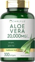 Carlyle Aloe Vera Softgel Capsules 20,000mg | 300 Count | Aloe Vera Gel Supplement | Non-GMO, Gluten Free
