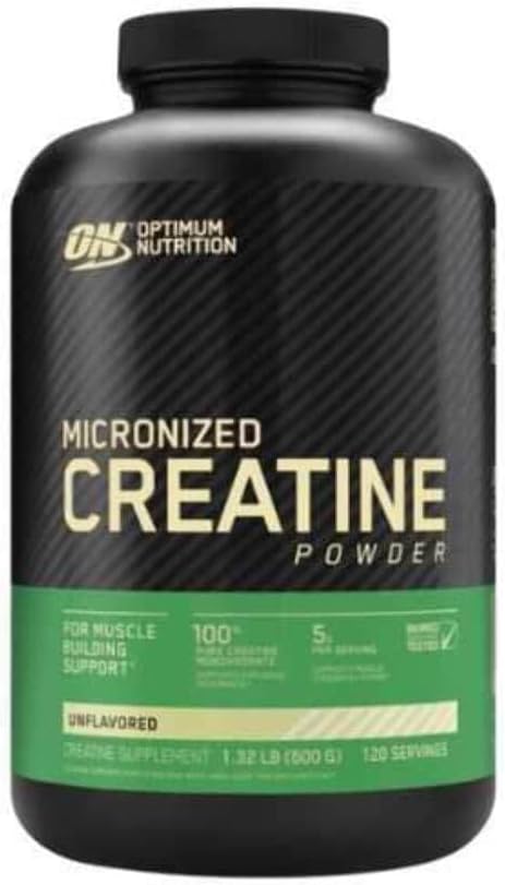Optimum Nutrition Creatine Powder, Unflavored, 600 Gram