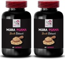 Natural Energy Boost - Muira PUAMA BARK Extract -, Plant-Based Energy Source, Nature’s Power Surge, Mindful Boost, Active Day Companion, Sustainable Energy 2 Bottles 120 Capsules