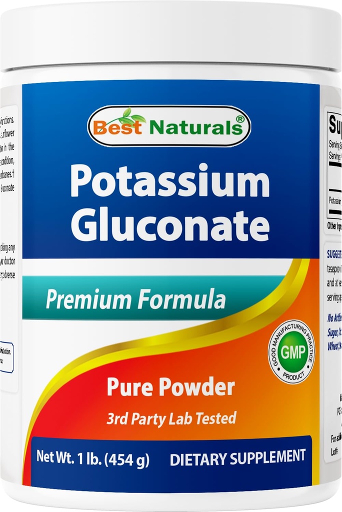 Best Naturals Potassium Gluconate 1lb Powder (1 LB (Pack of 1))