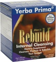 Yerba Prima Men's Rebuild Cleansing Program Box - Thirty Day Internal Cleanse for the Whole Body - Made Gentle With Ultra-Absorbent Bentonite Clay & Psyllium for Regularity Support