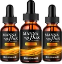 Manna flux Drops, Mannaflux Support Supplement Liquid Drops - Maximum Strength, Manna Flux Health & Wellness Drops, Mannaflux All Natural Formula, Manna Flux Liquid Drops Reviews (3 Pack)