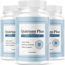 (3 Pack) Quietum Plus - Official Quietum Plus Advanced Supplement Formula, Original Quietum Plus Reviews, All Natural QuietumPlus Advanced Formula for Healthy Ear, 180 Capsules for 3 Months