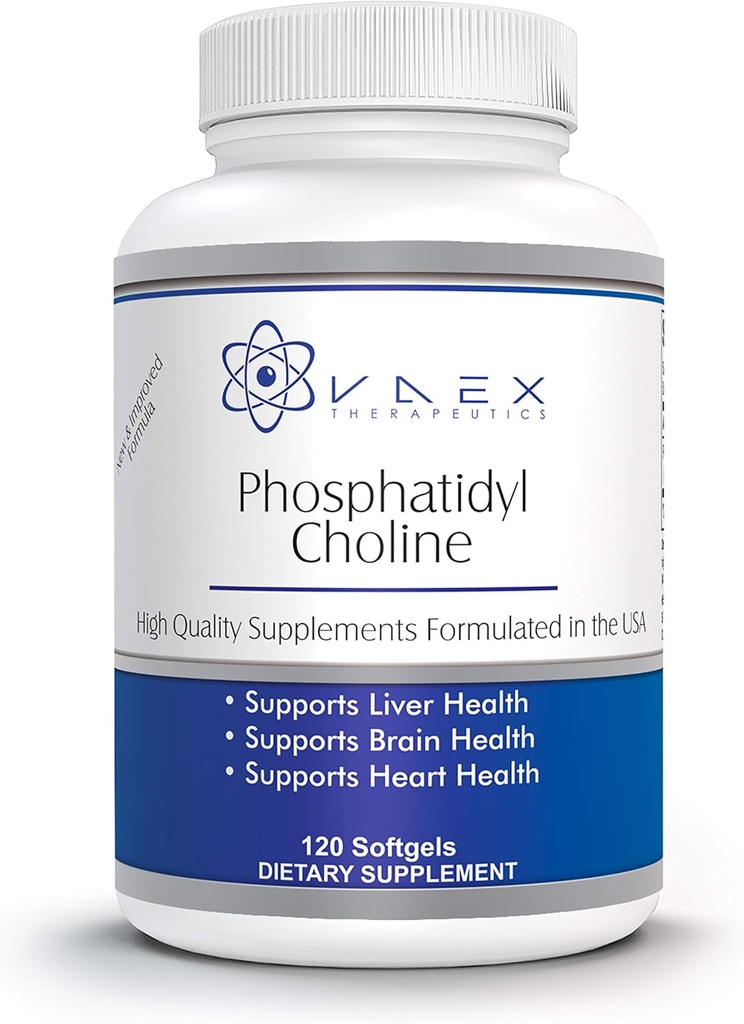 Phosphatidylcholine PC 120 Softgels for Liver and Brain Support (120)