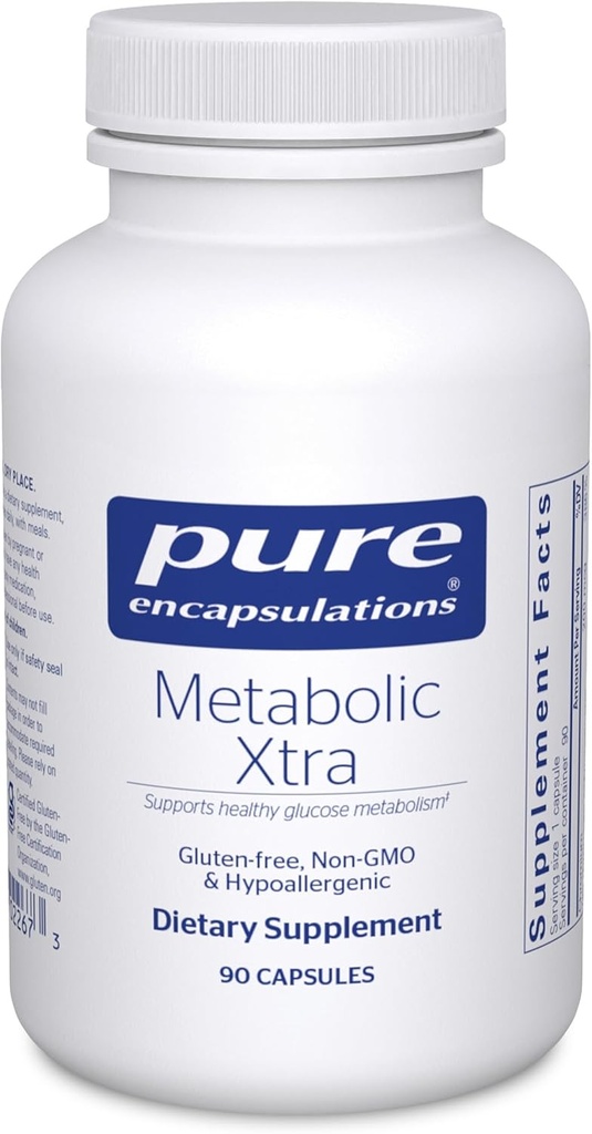 Pure Encapsulations Metabolic Xtra | Supplement to Support Carbohydrate Metabolism, and Homeostasis* | 90 Capsules