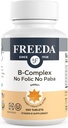 Freeda Vitamin B Complex No Folic No PABA - Super B Complex Kosher Vitamin Supplement with Vitamin B1 Vitamin B2 Vitamin B3 Vitamin B5 Vitamin B6 Vitamin B12 - Vit B Complex B for Women & Men (250 Ct)