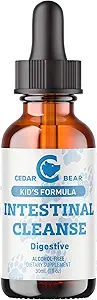 Cedar Bear - Intestinal Cleanse for Kids, Liquid Herbal Supplement for Detox and Digestive Cleanse with Natural Herbs, Alcohol-Free Gut Cleanse Drops for Children, 1 fl oz / 30 ml