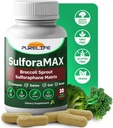 SulforaMAX - Sulforaphane Broccoli Immunity Supplement - [Formerly Regen-X] - Immune Support, Heart, Liver, Brain Health Supplements - Vegan, Non-GMO, 10,000 MCG Sulforaphane (30 Vegetarian Capsules)